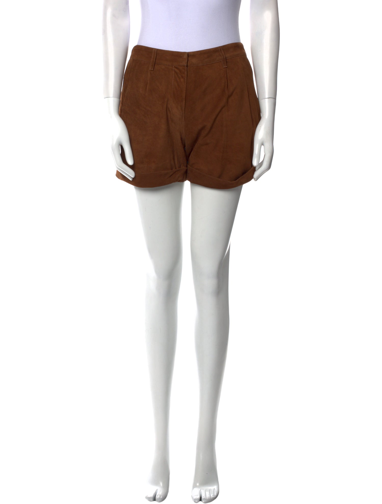 Barbara Bui Leather Mini Shorts