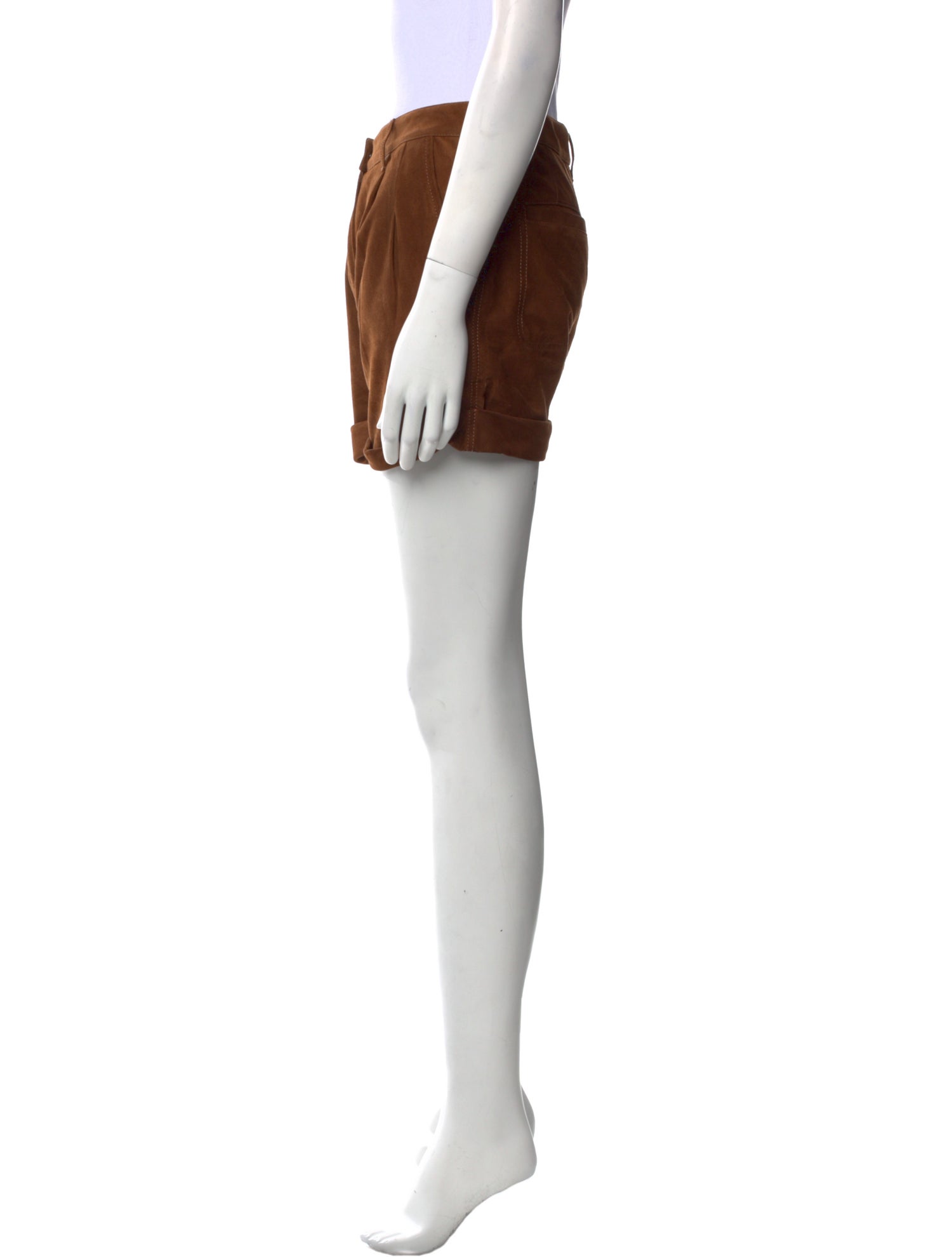 Barbara Bui Leather Mini Shorts