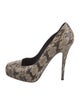 Barbara Bui Snakeskin Animal Print Pumps