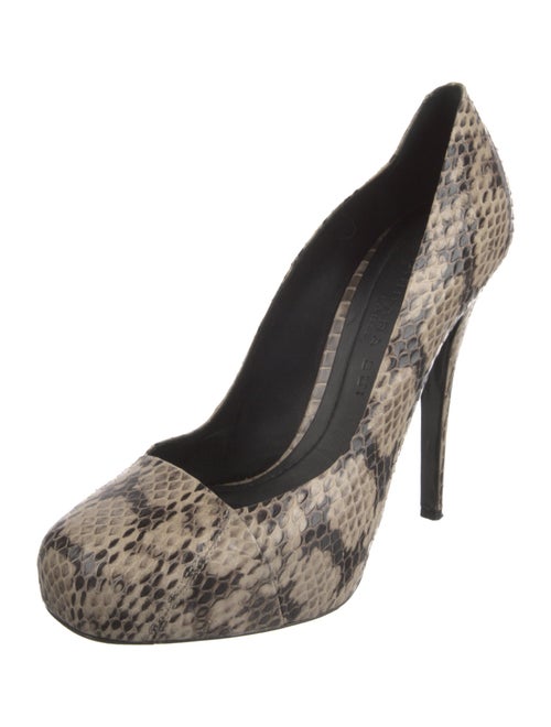 Barbara Bui Snakeskin Animal Print Pumps