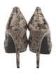 Barbara Bui Snakeskin Animal Print Pumps