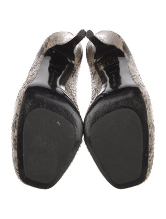 Barbara Bui Snakeskin Animal Print Pumps