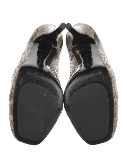 Barbara Bui Snakeskin Animal Print Pumps