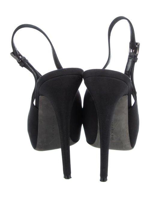 Barbara Bui Feather Trim Slingback Pumps