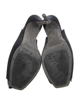 Barbara Bui Feather Trim Slingback Pumps