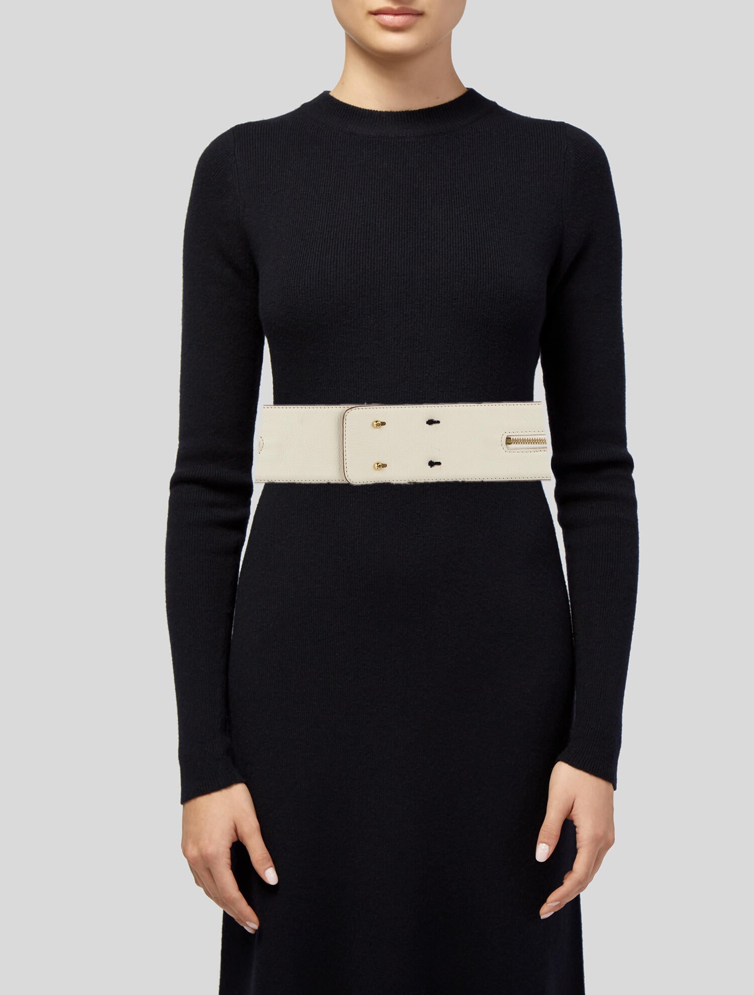 Barbara Bui Wide Leather Waist Belt