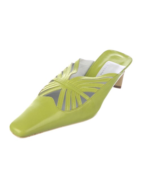 Barbara Bui Leather Cutout Accent Mules