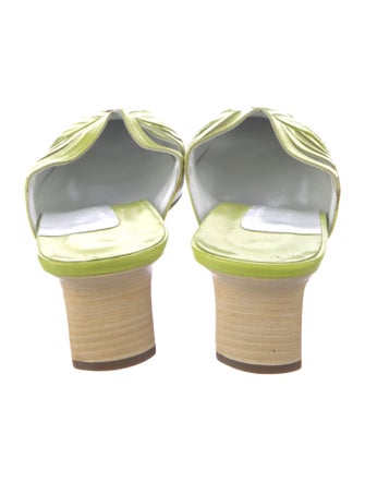 Barbara Bui Leather Cutout Accent Mules