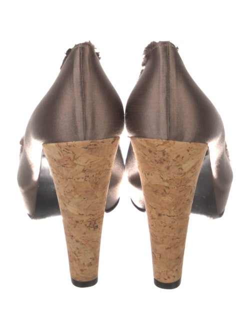 Barbara Bui Satin Cutout Accent Pumps