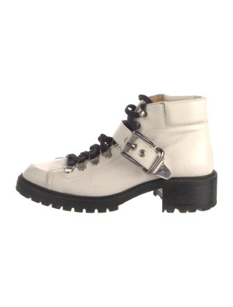 Barbara Bui Leather Combat Boots