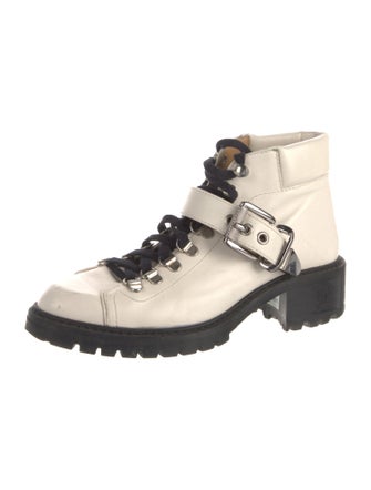 Barbara Bui Leather Combat Boots