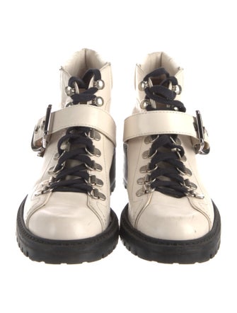 Barbara Bui Leather Combat Boots
