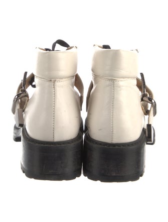Barbara Bui Leather Combat Boots