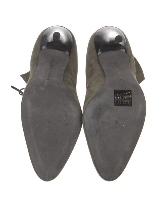 Barbara Bui Suede Leather Trim Embellishment Lace-Up Boots