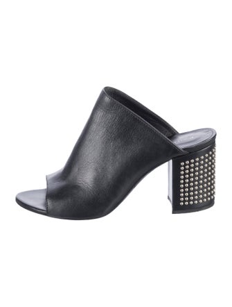 Barbara Bui Leather Slides