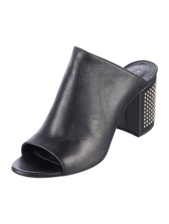 Barbara Bui Leather Slides