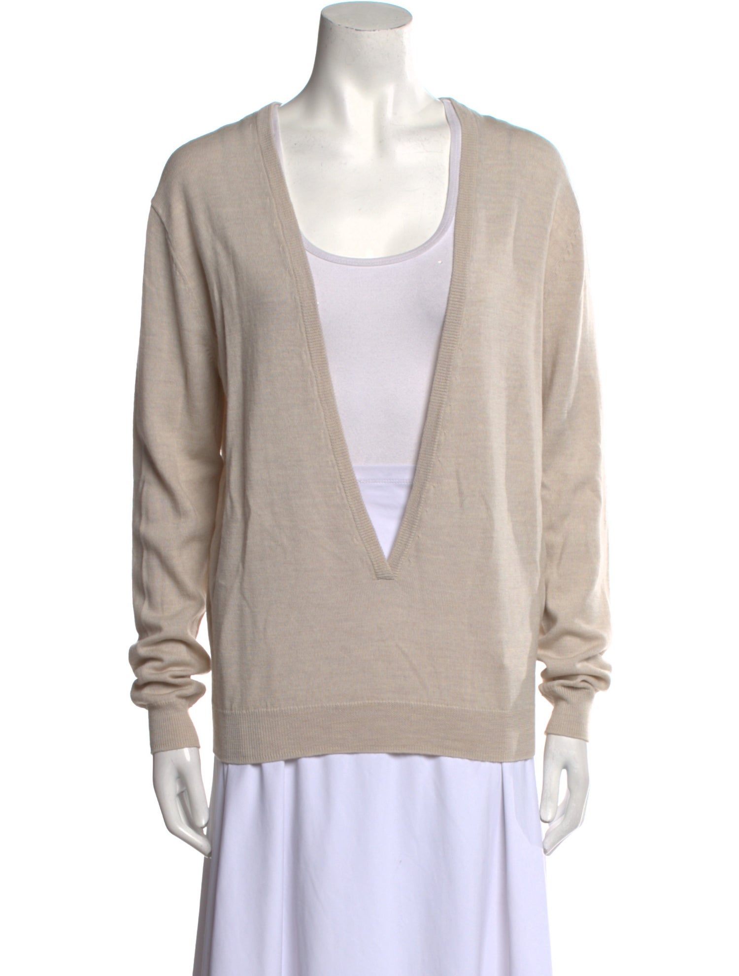 Barbara Bui Merino Wool V-Neck Sweater w/ Tags