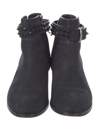 Barbara Bui Rockstud Accents Suede Boots