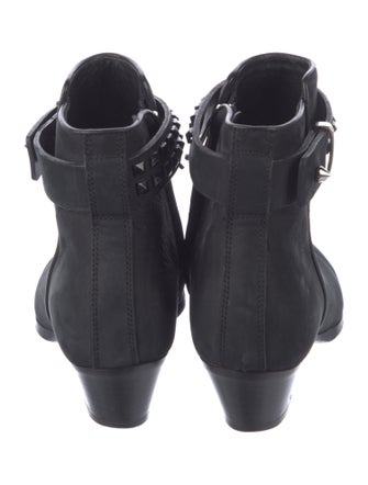 Barbara Bui Rockstud Accents Suede Boots