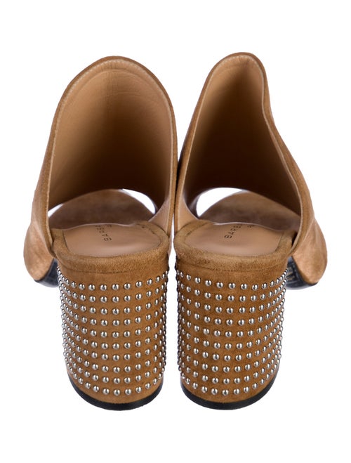 Barbara Bui Suede Studded Accents Slides