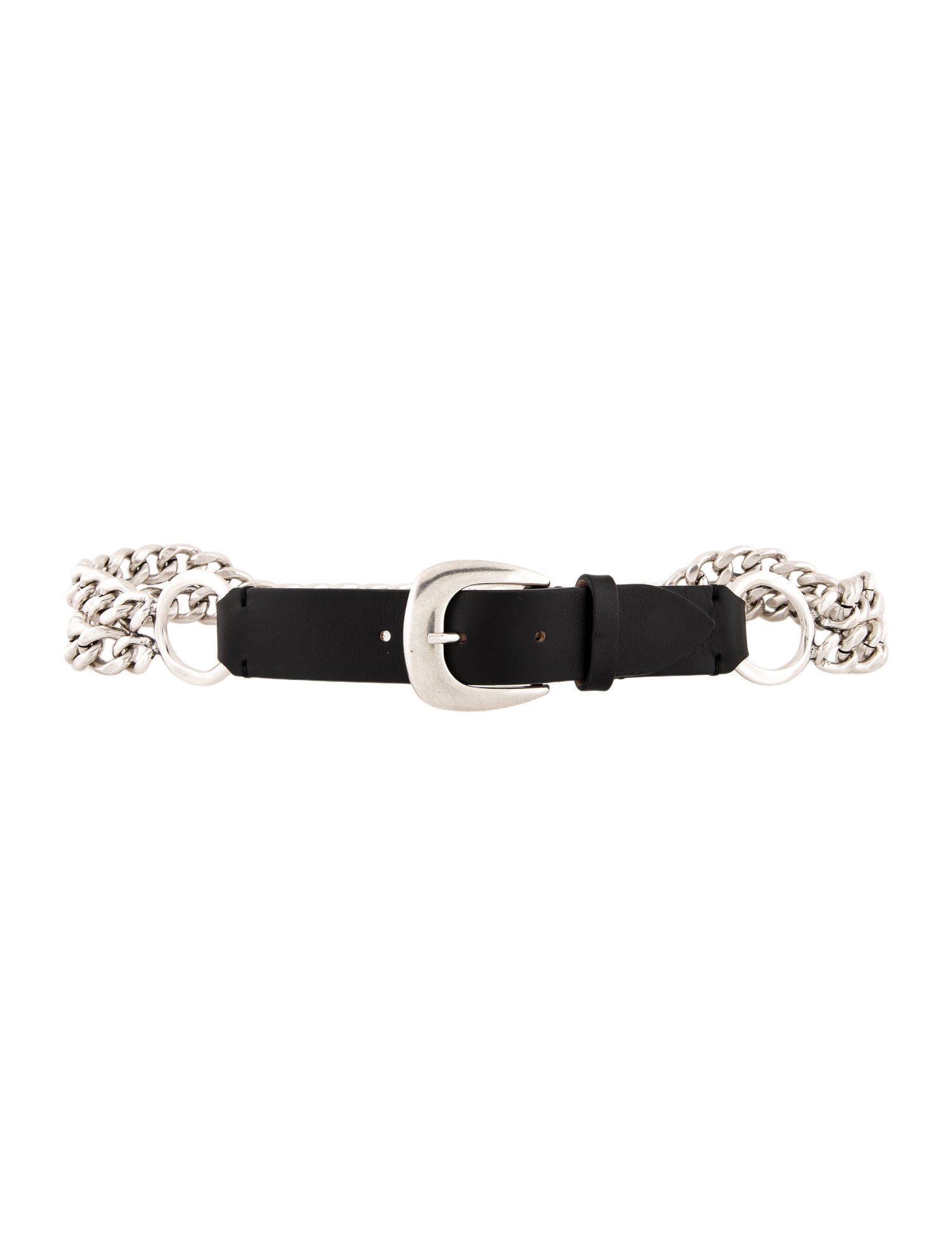 Barbara Bui Leather Chain-Link Belt w/ Tags