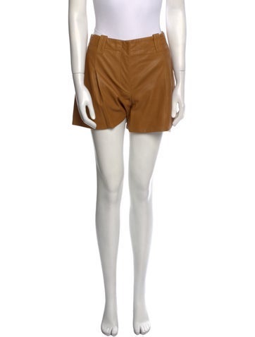 Barbara Bui Shorts Lamb Leather Mini Us8, Fr40 | M