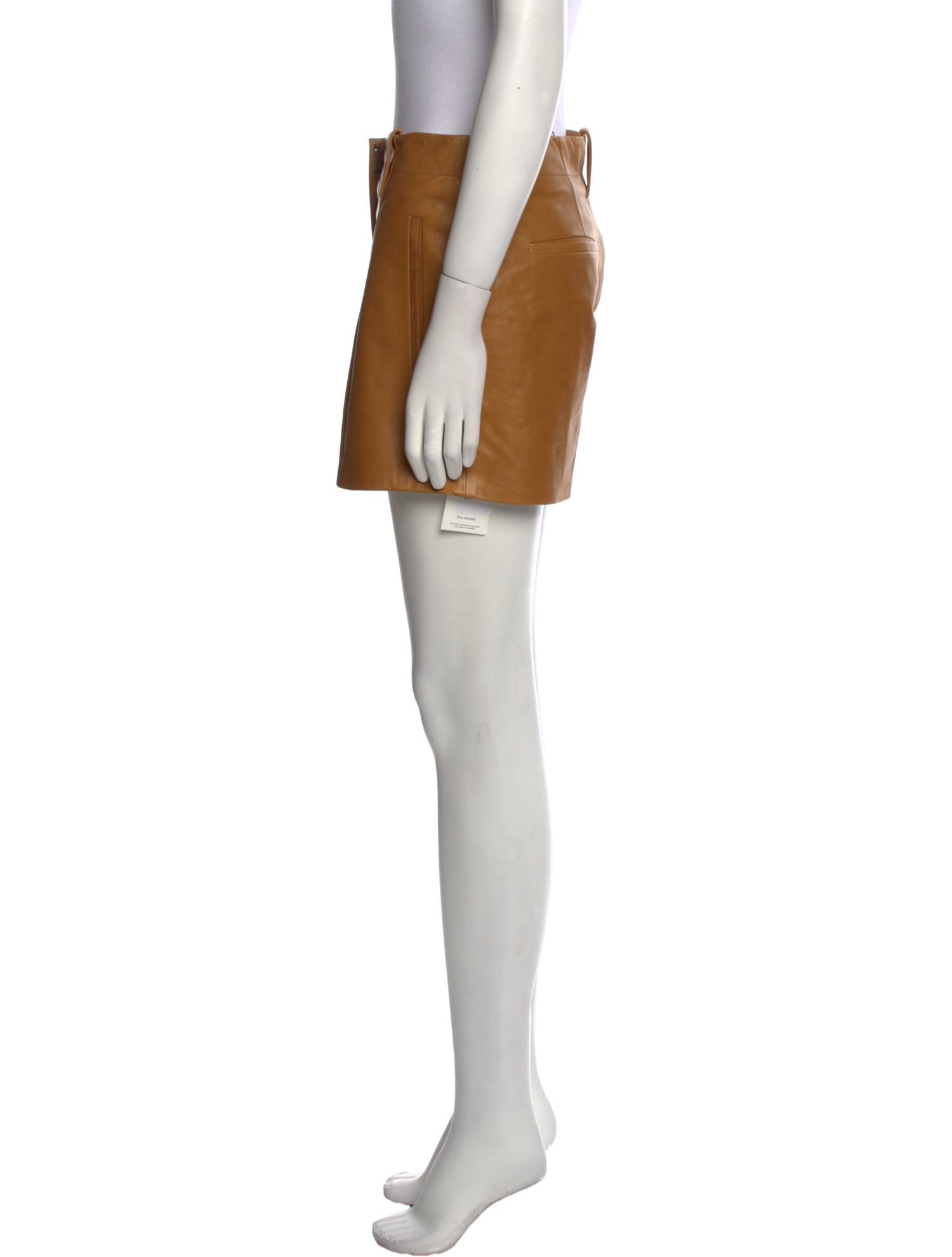 Barbara Bui Lamb Leather Mini Shorts