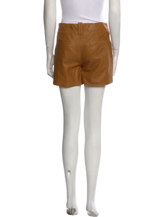 Barbara Bui Lamb Leather Mini Shorts