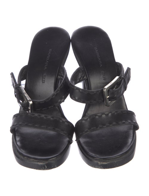 Barbara Bui Leather Slides