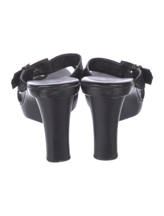 Barbara Bui Leather Slides