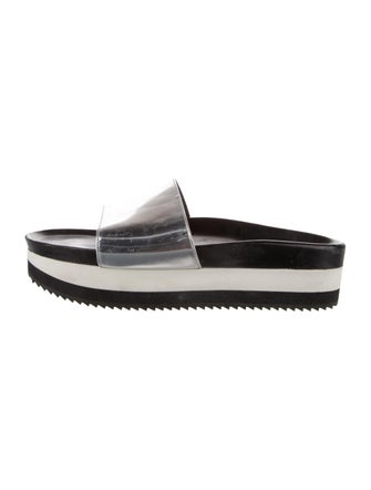 Barbara Bui Leather Slides