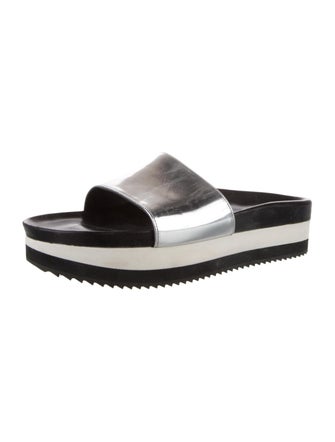 Barbara Bui Leather Slides