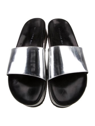 Barbara Bui Leather Slides