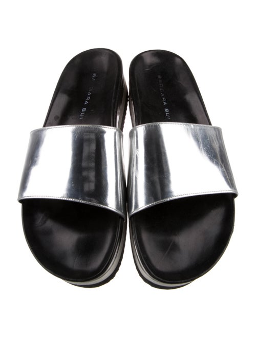 Barbara Bui Leather Slides