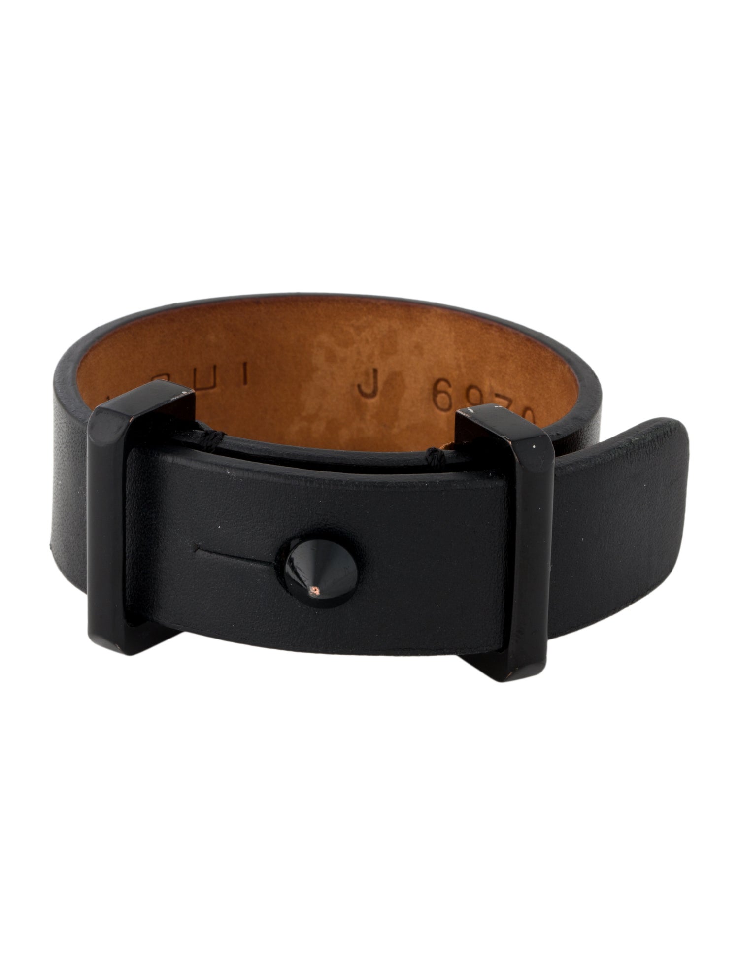 Barbara Bui Leather Stud Wrap Bracelet