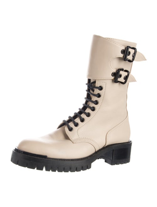 Barbara Bui Leather Combat Boots