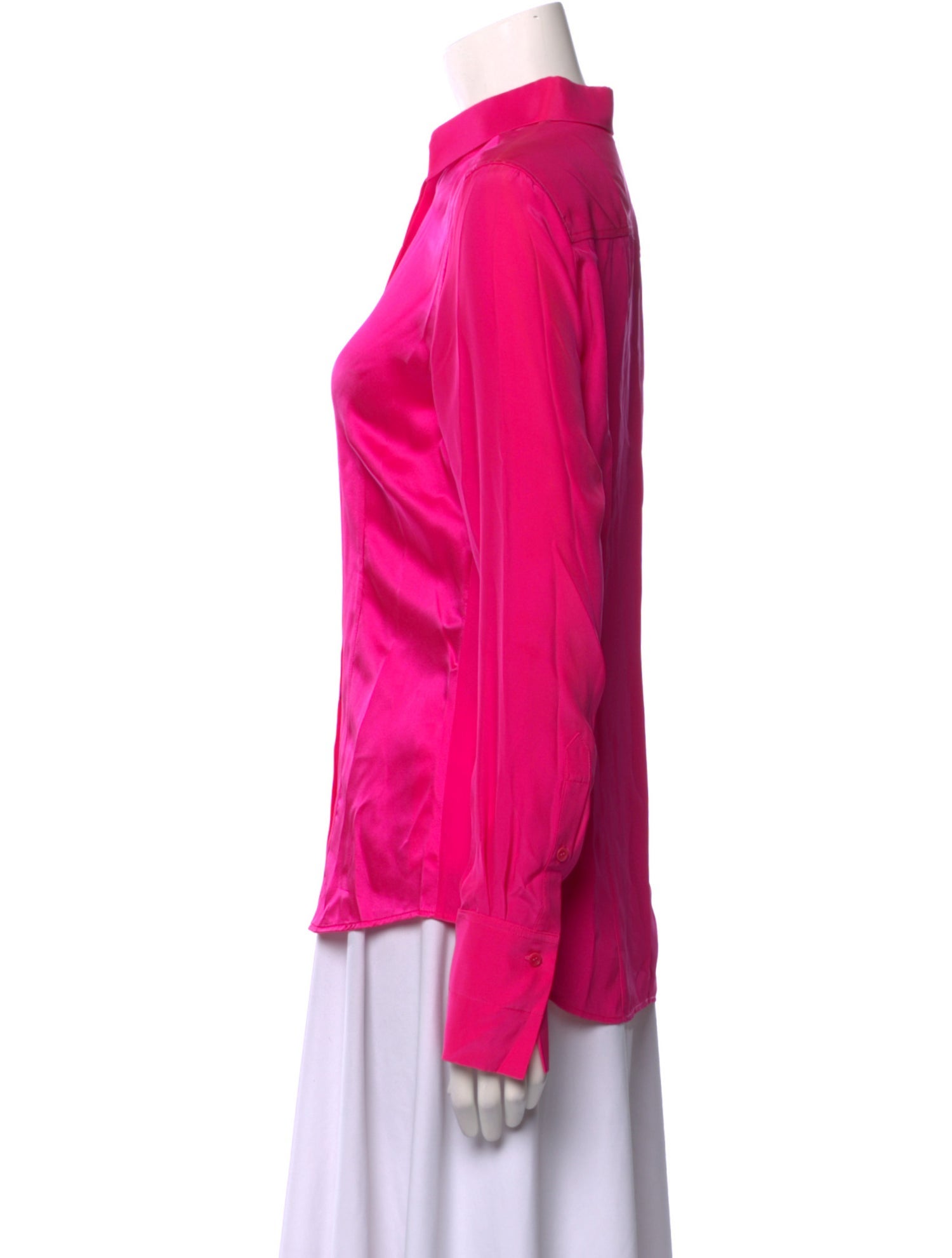 Barbara Bui Silk Long Sleeve Blouse