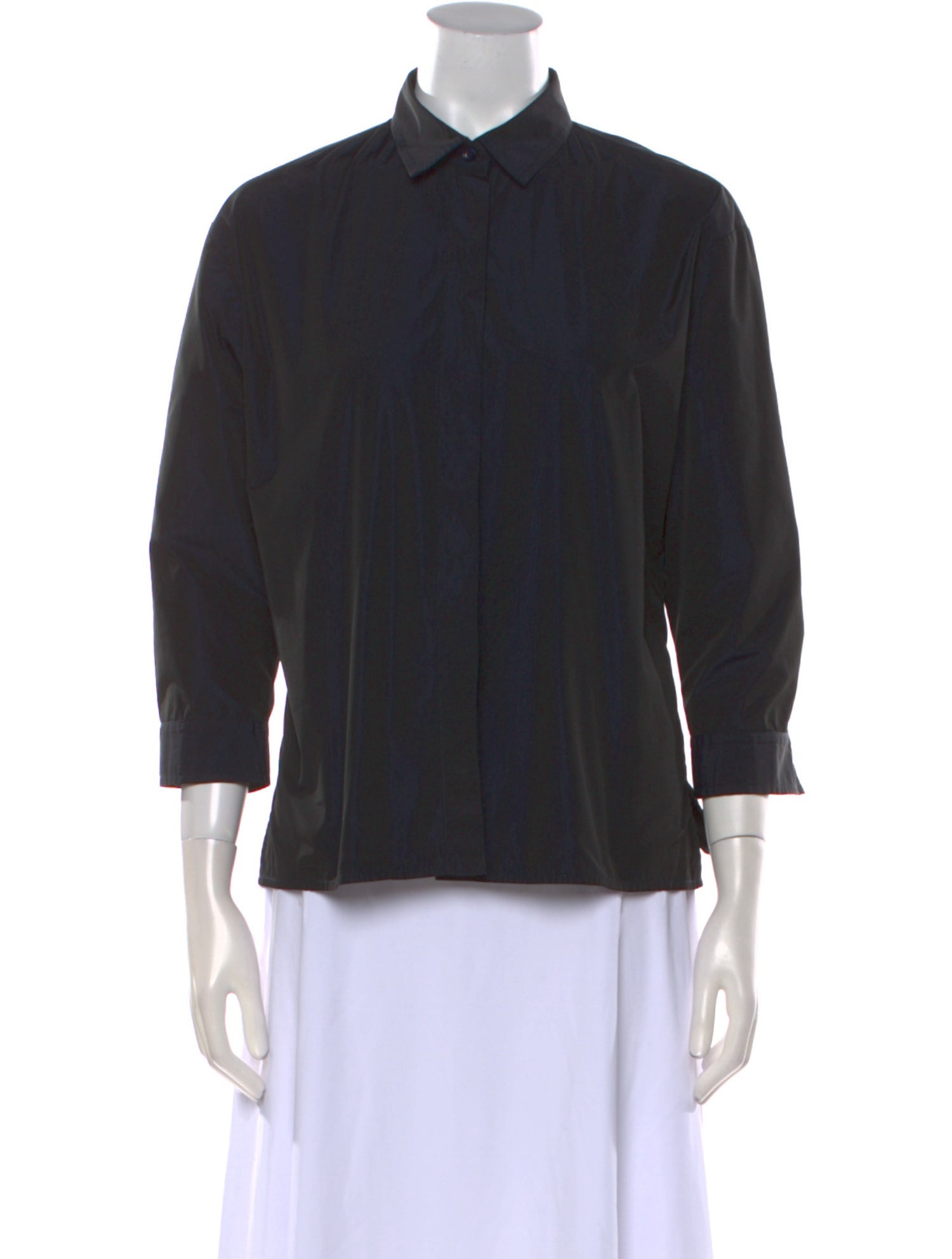 Barbara Bui Three-Quarter Sleeve Button-Up Top