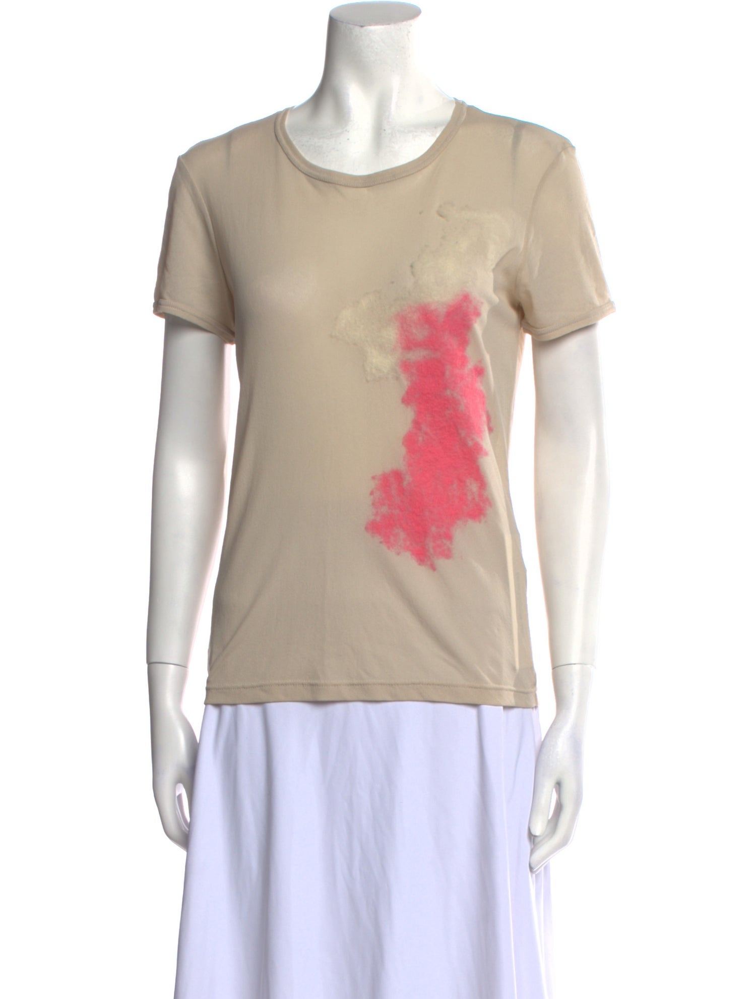 Barbara Bui Tie-Dye Print Crew Neck T-Shirt