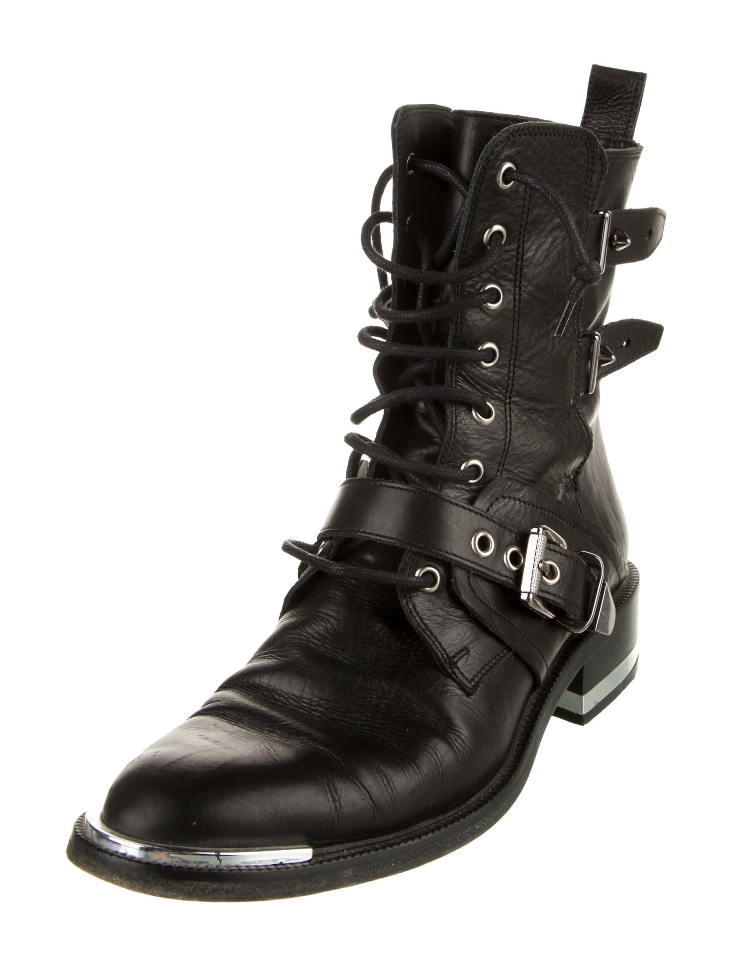 Barbara Bui Leather Moto Boots