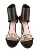 Barbara Bui Leather Animal Print Sandals