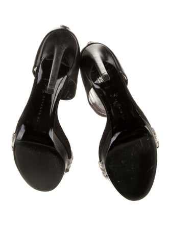 Barbara Bui Leather Animal Print Sandals