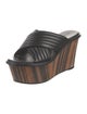Barbara Bui Leather Striped Slides