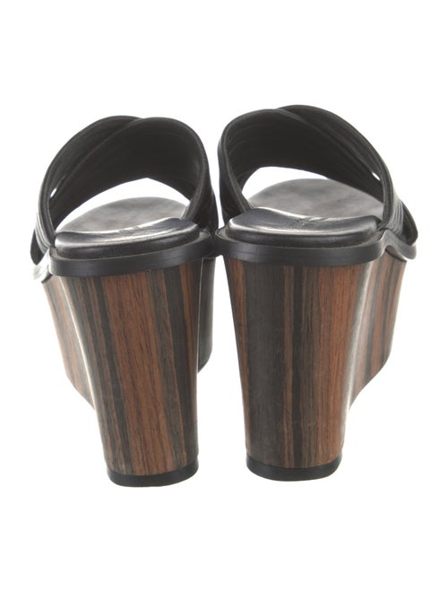 Barbara Bui Leather Striped Slides