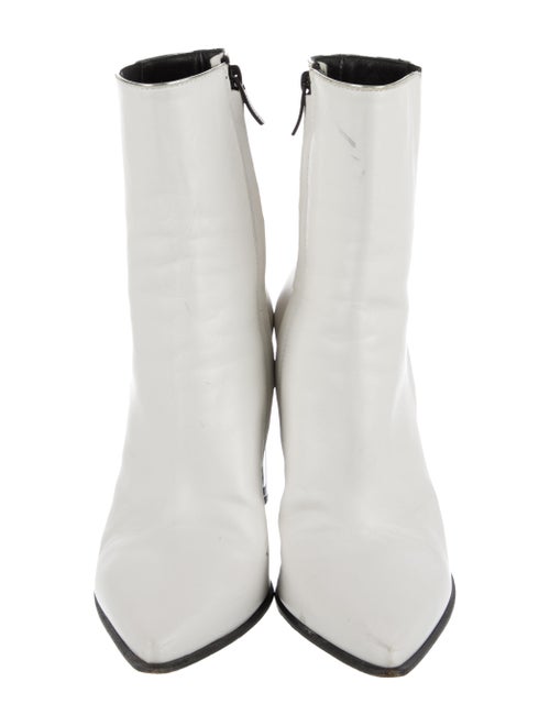 Barbara Bui Leather Colorblock Pattern Boots