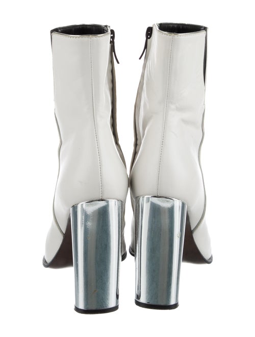 Barbara Bui Leather Colorblock Pattern Boots