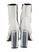Barbara Bui Leather Colorblock Pattern Boots