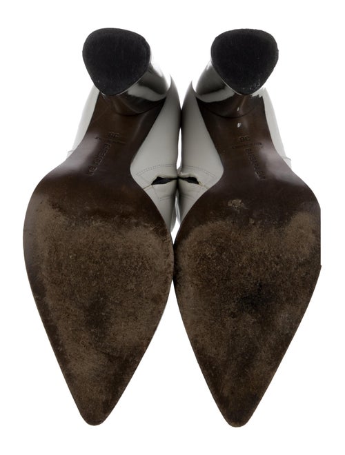 Barbara Bui Leather Colorblock Pattern Boots