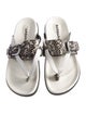 Barbara Bui Leather Printed Slides