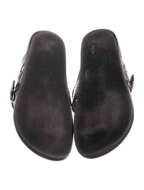 Barbara Bui Leather Printed Slides